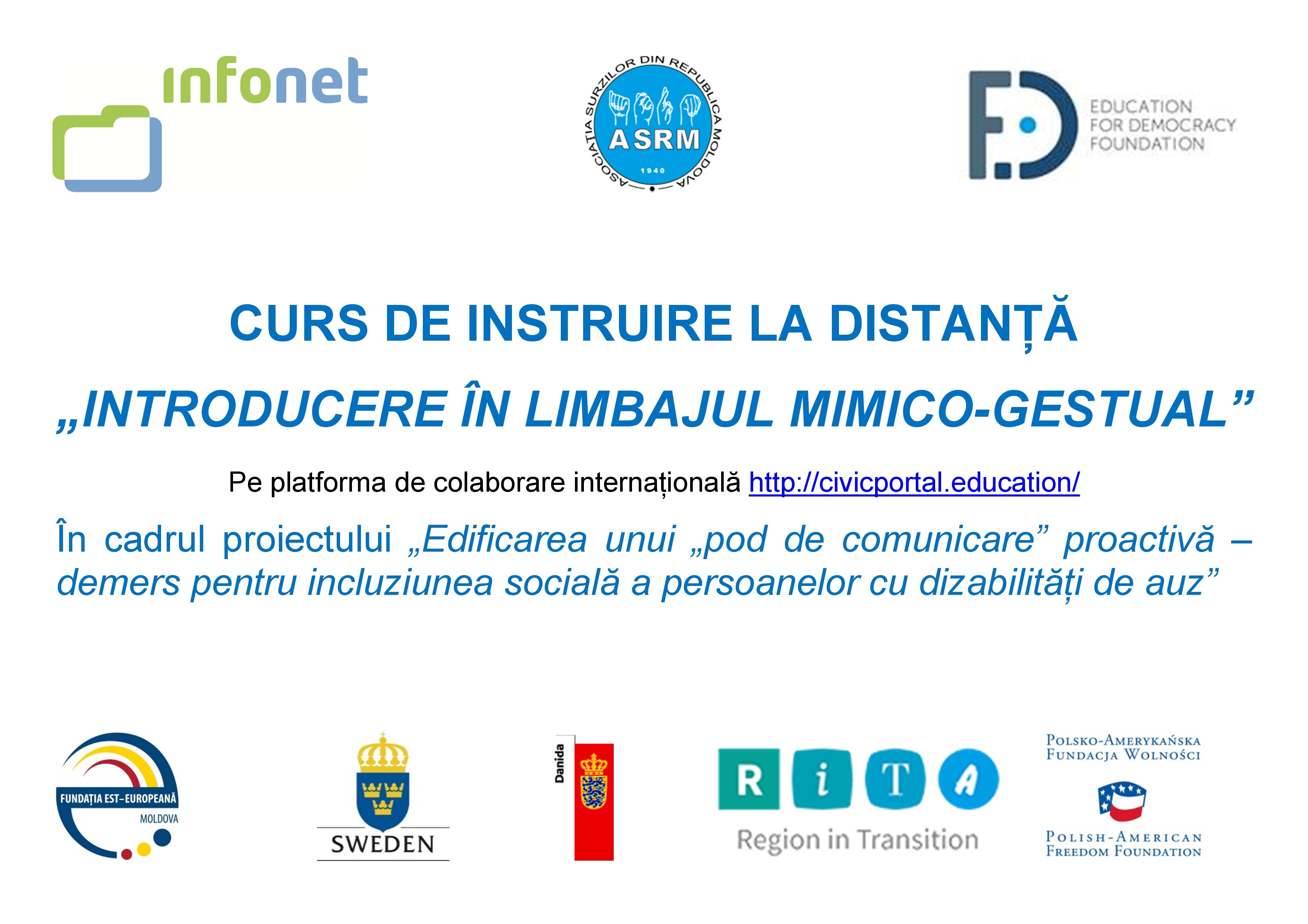 <!--:ro-->Lansare e-learning „Introducere în limbajul mimico-gestual”<!--:--><!--:ru-->Lansare e-learning „Introducere în limbajul mimico-gestual”<!--:--> Image